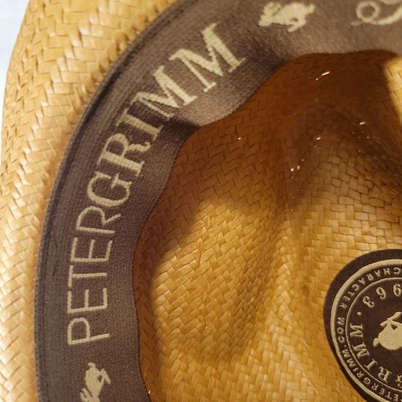 Peter Grimm Depp Natural Straw Fedora - Tan One Size - Picture 7 of 11